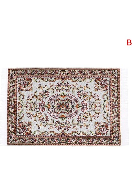 Resimler Gösterilen Stil Olarak Mini Halı Paspas Minyatür Bebek Evi Aksesuarları Kiti Simülasyon Mini Model Zemin Dekorasyonu Dollhouse (Yurt Dışından)