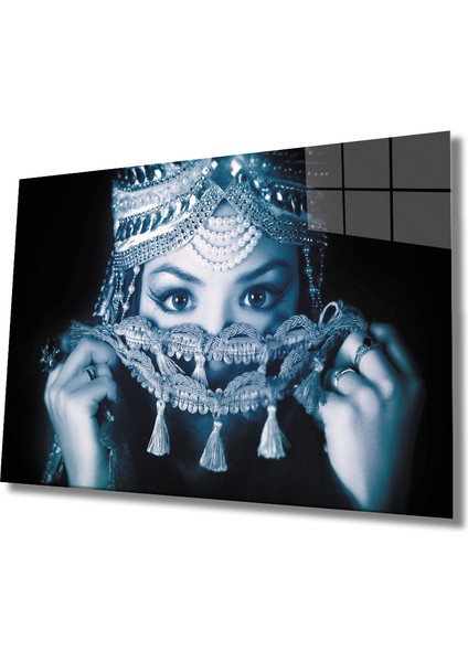 Kadınlar Gözler Cam Tablo Women Eye