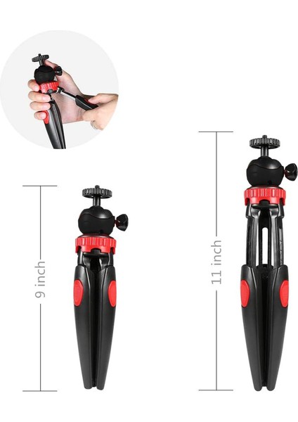 Tripod Modern Tarasım 3 Ayak Mini Kamera ve Telefon Tripodu