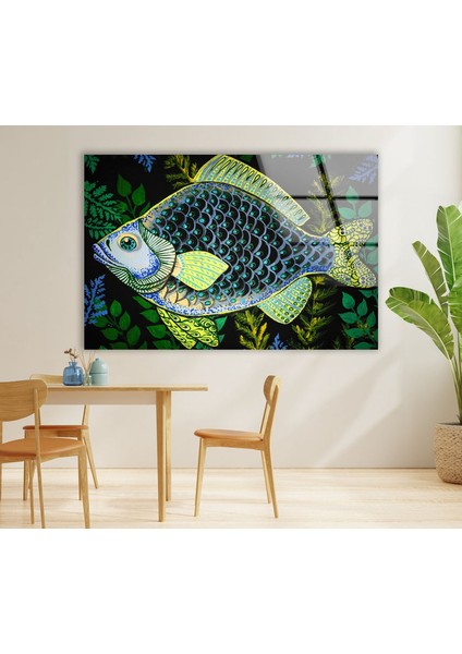 Balık Temperli Cam Duvar Tablosu fırsatları
