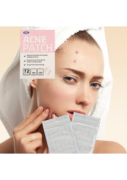 Cilt Koruyucu Yama Bandı 72 Adet Hidrokolloidler Absorde Edici Kamuflaj XLMHZT079