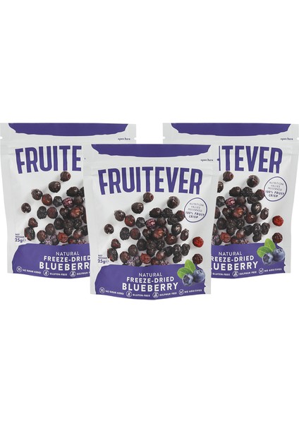 Freeze Dried Yaban Mersini Dondurularak Kurutulmuş 25 gr 3'lü Paket