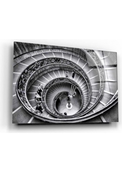 Spiral Merdivenler Cam Tablo