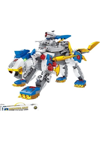 Mekanik Canavar Dinozor Mecha Yapı Taşları Montajlı Çocuk Eğitici Oyuncaklar (Yurt Dışından)