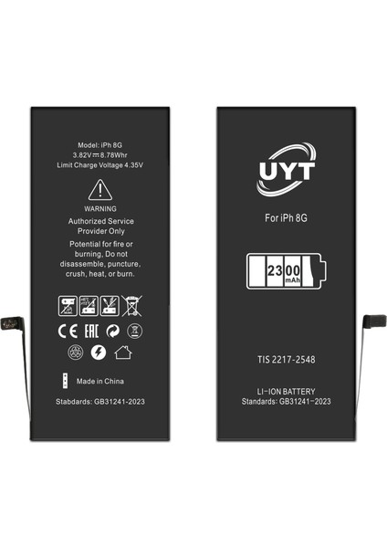 iPhone 8 Batarya Süper Batarya 2300 Mah