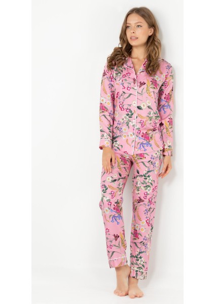 Rosy Uzun Kollu Bayan Pijama Takımı