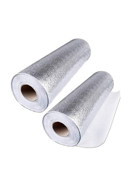 2 Adet Çok Amaçlı Metalize Raf Örtüsü - Çekmece, Dolap Raf Örtüsü 45 X400 cm