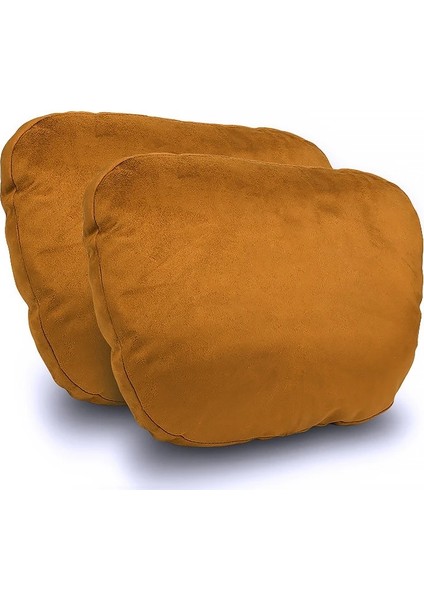 2 Adet Kahverengi Tarzı 2 Adet Li Araba Kafalık Boyun Yastık Maybalass Yumuşak Evrensel Seyahat Oto Aksesuarları Araba Koltuğu Kapağı Sandalye Minderi Yastık (Yurt Dışından)