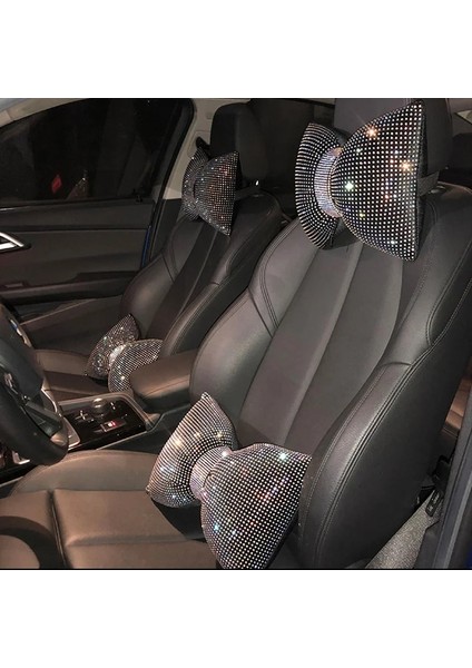 Siyah Boyun Yastığı Modeli Elmas Kristal Ilmek Araba Boyun Yastık Rhinestone Oto Kafalık Koltuk Desteği Bel Yastıklar Kadınlar Için Bling Araba Aksesuarları (Yurt Dışından) fiyatları