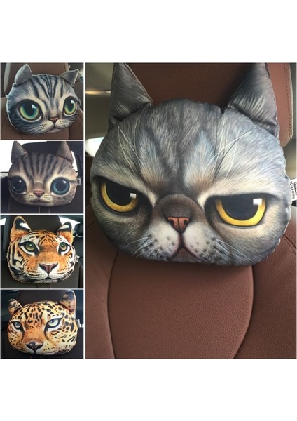 1 Dolgu Stili Olmadan Yeni D Baskılı Köpek Kedi Yüzü Araba Kafalık Boyun Desteği Otomatik Boyun Güvenlik Yastığı Dolgu Olmadan Araba Boyun Desteği Kafalık (Yurt Dışından) fırsatları