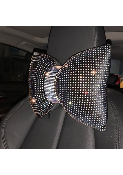Siyah Bel Yastığı Modeli Elmas Kristal Ilmek Araba Boyun Yastık Rhinestone Oto Kafalık Koltuk Desteği Bel Yastıklar Kadınlar Için Bling Araba Aksesuarları (Yurt Dışından) modelleri