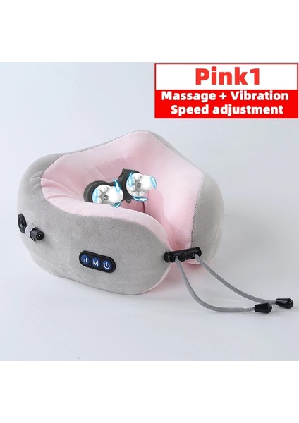 Pembe Yükseltme1 Stili Araba Boyun Yastığı Elektrikli Masaj U Şekilli Bellek Köpüğü Yumuşak Yavaş Ribaund Uzay Seyahati Yastığı Katı Boyun Servikal Sağlık (Yurt Dışından)