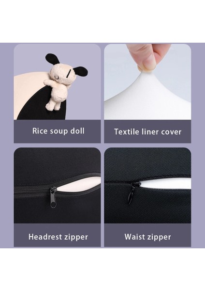 No.6 Tarzı Dokıa Ortopedik Araba Kafalık Boyun Bel Dayanağı Geri Bel Desteği Yastık Araba Koltuğu ve Ofis Koltuğu Için Yumuşak Peluş (Yurt Dışından) modelleri