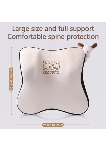 No.6 Tarzı Dokıa Ortopedik Araba Kafalık Boyun Bel Dayanağı Geri Bel Desteği Yastık Araba Koltuğu ve Ofis Koltuğu Için Yumuşak Peluş (Yurt Dışından) fırsatları
