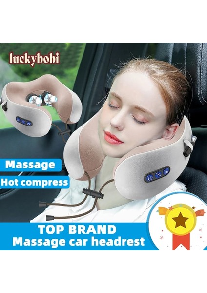 Pembe Standart Stil Araba Boyun Yastığı Elektrikli Masaj U Şekilli Bellek Köpüğü Yumuşak Yavaş Ribaund Uzay Seyahati Yastığı Katı Boyun Servikal Sağlık (Yurt Dışından) fiyatları