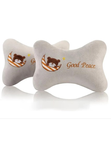 Ayı3 Tarzı 2 Adet Evrensel Karikatür Araba Boyun Yastıklar Peluş Nefes Dinlenme Kafalık Minderi Yastık Araba Iç Aksesuarları (Yurt Dışından) fırsatları