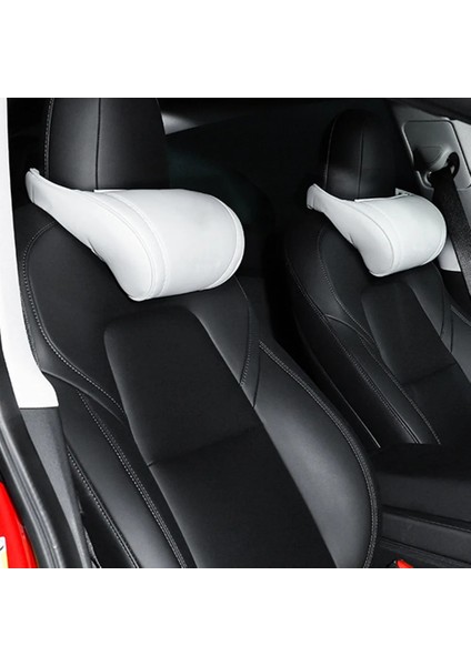 2 Adet Beyaz Stil Araba Boyun Yastıkları Kafalık Yastık Minderi Otomobil Koltuğu Boyun Dayanağı Oto Koltuk Baş Desteği Boyun Koruyucu Tesla Modeli 3 Y x S (Yurt Dışından) fiyatları