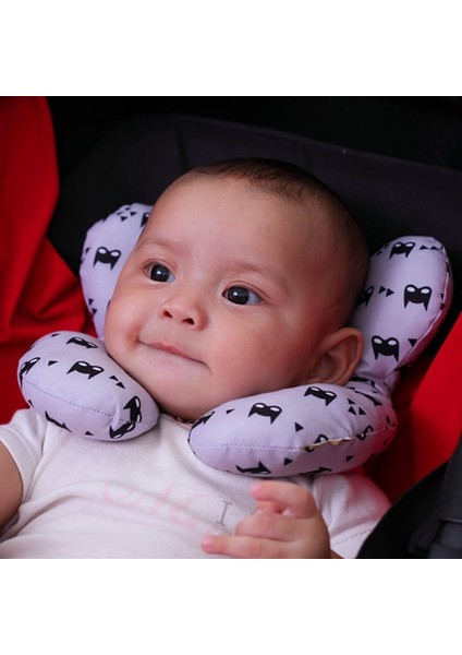 No.11 Stili Yeni Seyahat Araba Koltuğu Baş ve Bebek Boyun Yastığı Güvenlik Yumuşak Boyun Desteği Yastığı Çocuk U Şekli Kafalık Baş Koruma Yastığı (Yurt Dışından)