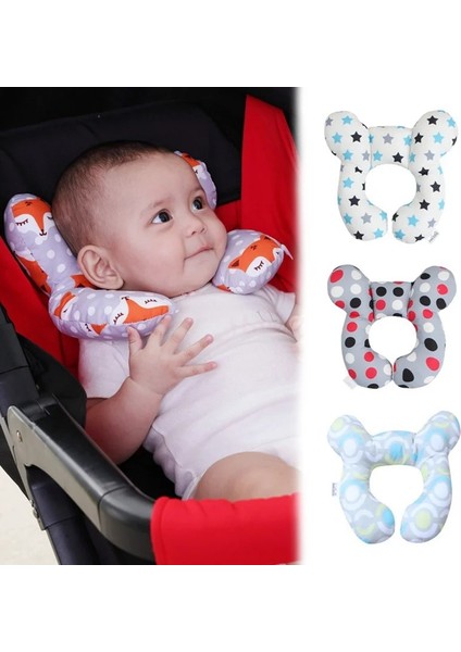 No.11 Stili Yeni Seyahat Araba Koltuğu Baş ve Bebek Boyun Yastığı Güvenlik Yumuşak Boyun Desteği Yastığı Çocuk U Şekli Kafalık Baş Koruma Yastığı (Yurt Dışından)