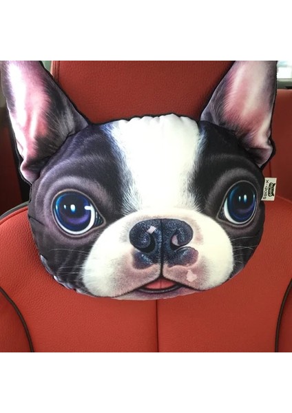 No.9 Tarzı 3D Güzel Köpek Kedi Hayvan Hediye Araba Kafalık Aktif Karbon Koltuk Yumuşak Boyun Dinlenme Yastığı Güvenlik Kafalık Hava Spreyi Kapakları (Yurt Dışından)