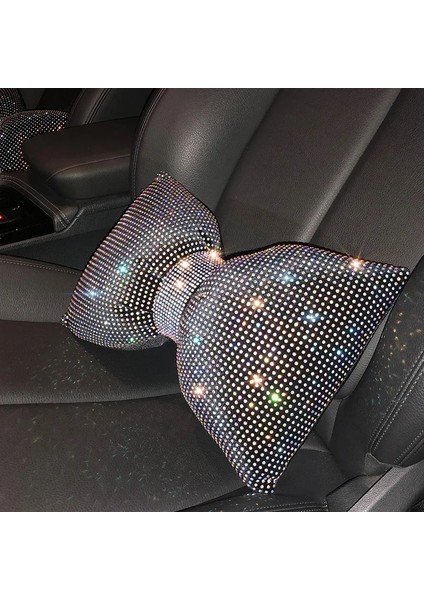 Beyaz Bel Yastığı Modeli Elmas Kristal Ilmek Araba Boyun Yastık Rhinestone Oto Kafalık Koltuk Desteği Bel Yastıklar Kadınlar Için Bling Araba Aksesuarları (Yurt Dışından) fırsatları