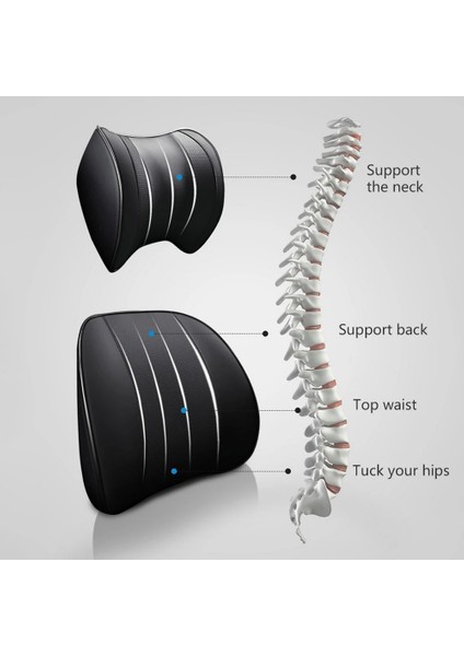No.23 Tarzı Dokıa Araba Kafalık Boyun Bel Desteği Yastık Minder ile Nefes Alabilir Yıkanabilir Kapak Araba ve Ofis Koltuğu Koltuğu Pu Deri (Yurt Dışından) modelleri