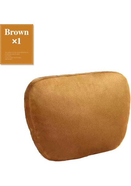 Yastık-Kahverengi Tarzı En Li Araba Kafalık Boyun Desteği Koltuk Maybach Tasarım S Sınıfı Yumuşak Evrensel Ayarlanabilir Araba Yastığı Boyun Dinlenme Minderi Seti (Yurt Dışından)