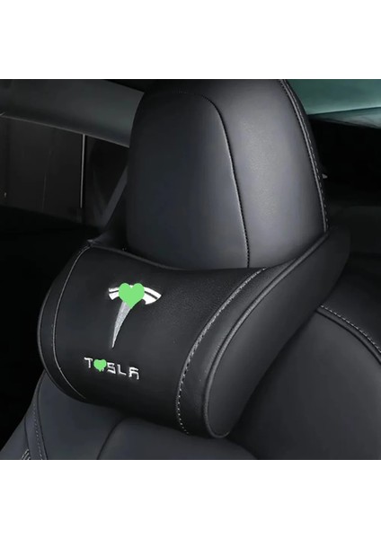 Siyah Stil Tesla Model 3 S x Model Y Için Araba Koltuğu Kafalık Boyun Yastık Minder Boyun Kafalık 1 Adet Evrensel Aksesuarlar (Yurt Dışından)