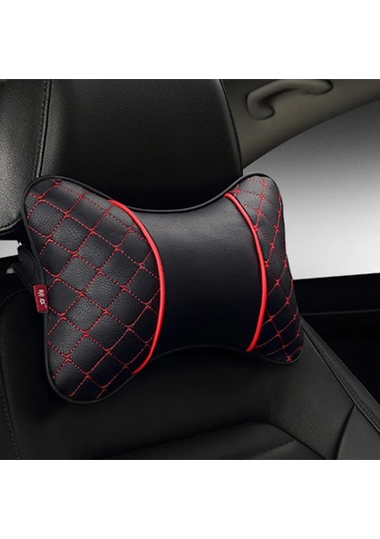 Siyah Stil Ew Tek Parça Suni Deri Araba Boyun Yastıkları Rahat Evrensel Koltuk Başlığı Çoğu Araba Için Uygun Fiber ile Doldurun (Yurt Dışından) fiyatları