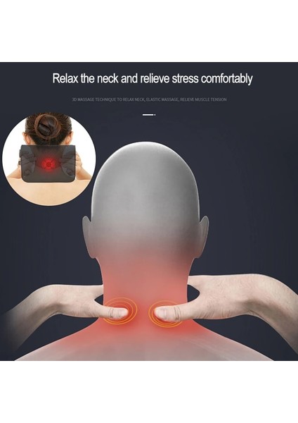 Kırmızı-Boyun-Normal Tarzı Jınserta Araba Masaj Boyun Desteği Yastık Koltuk Sırt Desteği Kafalık Yastık Simülasyon Insan Masajı Seyahat Yastık Aksesuarları (Yurt Dışından) indirimleri