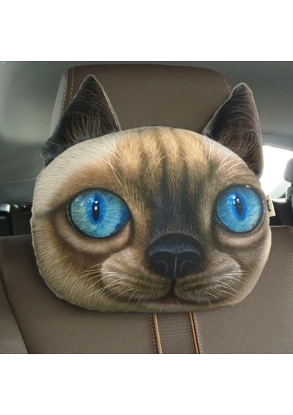 No.5 Tarzı 3D Güzel Köpek Kedi Hayvan Hediye Araba Kafalık Aktif Karbon Koltuk Yumuşak Boyun Dinlenme Yastığı Güvenlik Kafalık Hava Spreyi Kapakları (Yurt Dışından)