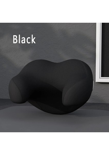 Siyah Stil Evrensel Araba Koltuğu Kafalık Yastık Dinlenme Bellek Köpük Araba Baş Boyun Yastığı Desteği Uyku Yan Kafa Yüksek Elastik Naylon Teleskopik (Yurt Dışından)