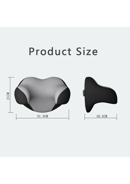 Siyah Stil Evrensel Araba Koltuğu Kafalık Yastık Dinlenme Bellek Köpük Araba Baş Boyun Yastığı Desteği Uyku Yan Kafa Yüksek Elastik Naylon Teleskopik (Yurt Dışından) fırsatları