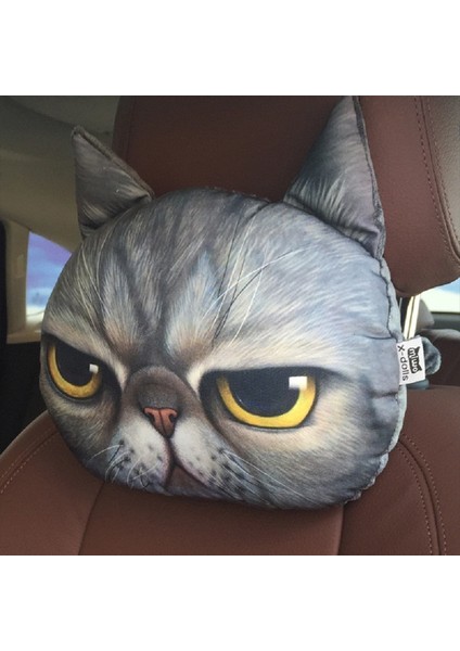 No.5 Tarzı 3D Güzel Köpek Kedi Hayvan Hediye Araba Kafalık Aktif Karbon Koltuk Yumuşak Boyun Dinlenme Yastığı Güvenlik Kafalık Hava Spreyi Kapakları (Yurt Dışından) indirimleri