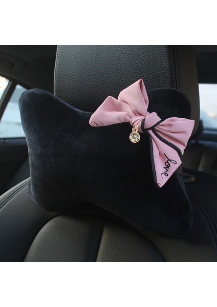 Yastık Stili Tutun Sevimli Ilmek Evrensel Araba Koltuğu Kafalık Boyun Yastık Rhinestones Malzemeleri Kadınlar Için Oto Bel Desteği Araba Aksesuarları Iç (Yurt Dışından) fırsatları