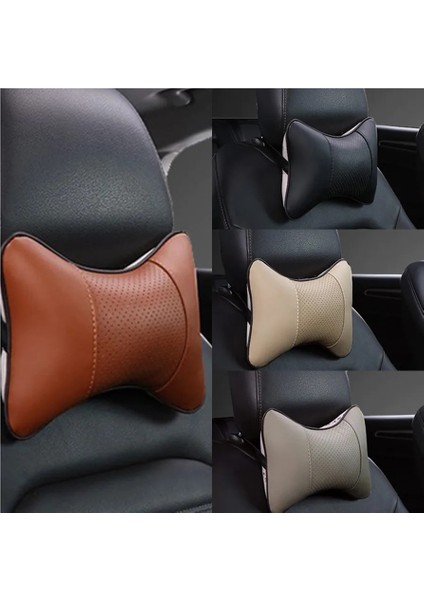 Kahverengi B Tarzı Mojoyce Araba Boyun Yastıkları Her Iki Yan Pu Deri Evrensel Boyun Dayanağı Yastık Pedi Yastık Oto Koltuğu Baş Boyun Dayanağı Yastıkları Kafalık (Yurt Dışından) fiyatları