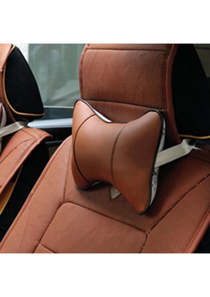 Kahverengi B Tarzı Mojoyce Araba Boyun Yastıkları Her Iki Yan Pu Deri Evrensel Boyun Dayanağı Yastık Pedi Yastık Oto Koltuğu Baş Boyun Dayanağı Yastıkları Kafalık (Yurt Dışından) indirimleri