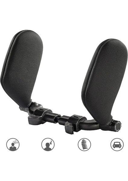 Mavi Stil Araba Koltuğu Kafalık Yastığı Seyahat Dinlenme Boyun Yastık Destek Çözümü Çocuklar Için Yastık ve Yetişkinler Oto Koltuk Baş Minderi Araba Yastığı (Yurt Dışından)