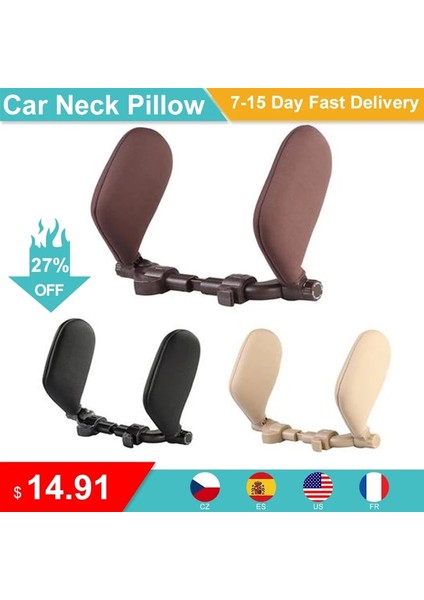 Mavi Stil Araba Koltuğu Kafalık Yastığı Seyahat Dinlenme Boyun Yastık Destek Çözümü Çocuklar Için Yastık ve Yetişkinler Oto Koltuk Baş Minderi Araba Yastığı (Yurt Dışından) fiyatları