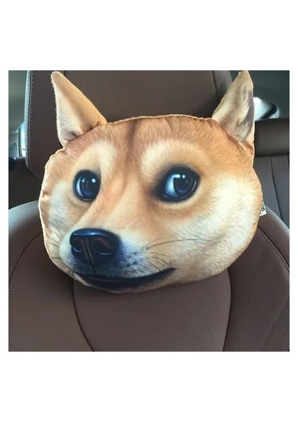 No.13 Tarzı 3D Güzel Köpek Kedi Hayvan Hediye Araba Kafalık Aktif Karbon Koltuk Yumuşak Boyun Dinlenme Yastığı Güvenlik Kafalık Hava Spreyi Kapakları (Yurt Dışından)