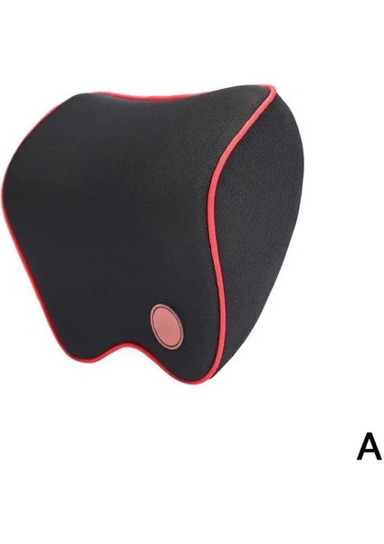 Siyah Kırmızı Yan Stil Araba Yastık Rahat Koltuk Kafalık Yastık Bellek Pamuk Seyahat Koltuk Koruyucu Oto Destek Boyun Baş Yastığı Koltuk Dinlenme Araba Aksesuarı (Yurt Dışından)