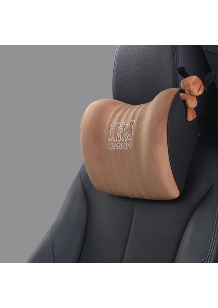 No.2 Tarzı Cilt Dostu Flanel Araba Kafalık ve Bel Yastığı Nefes Alabilir Solmayan Araba Yastıkları Araba Koltuğu Ofis Koltuğu Için Bel Desteği (Yurt Dışından)