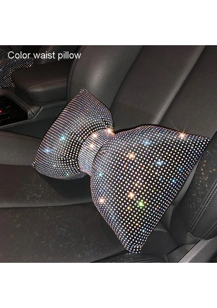 Renkli Bel Yastığı Modeli Elmas Kristal Ilmek Araba Boyun Yastık Rhinestone Oto Kafalık Koltuk Desteği Bel Yastıklar Kadınlar Için Bling Araba Aksesuarları (Yurt Dışından)