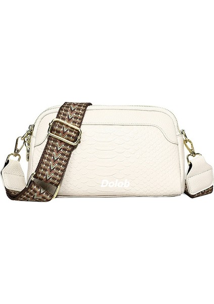 Hakiki Deri 2024 Yeni Moda Avrupa ve Amerikan Retro Birinci Katman Inek Derisi Timsah Deseni Tek Omuz Crossbody Mizaç Kadın Çantası Küçük Kare Çanta (Yurt Dışından)