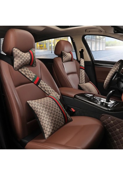 Beyaz Stil 2021 Yeni Araba Boyun Yastığı Araba Emniyet Kemeri Örtüsü Evrensel Oto Emniyet Kemeri Omuz Yastık Koruyucu Kapakları (Yurt Dışından) fiyatları