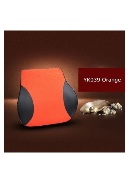 YK039 Turuncu 1 Adet Stil 1 Adet Bellek Köpük Sevimli Araba Koltuğu Kafalık Yastık Boyun Dinlenme Için Katı Bel Sırt Desteği Yastık Seti Yastıklar Oto Aksesuarları (Yurt Dışından)