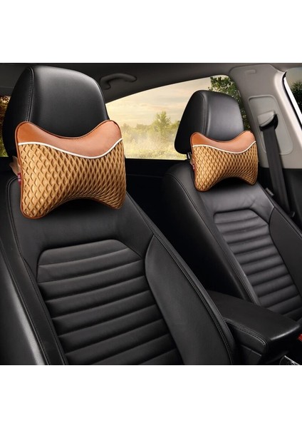 Turuncu Tarzı 2019 Moda Nefes Alabilen Araba Boyun Yastıkları Akın Kumaş Tek 1 Adet Kafalık Çoğu Araba Için Uygun Dolgulu Fiber Evrensel Araba Yastığı (Yurt Dışından) fırsatları