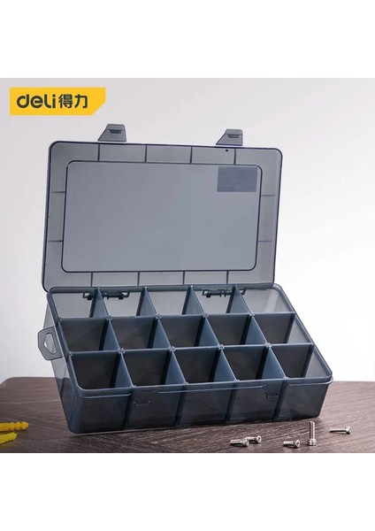 26X13,5X4,4CM Tarzı Delı Lastic Saklama Kutuları Yuvaları Ayarlanabilir Ambalaj Şeffaf Alet Çantası Vida Zanaat Takı Aksesuarları Organizatör Kutusu (Yurt Dışından) modelleri