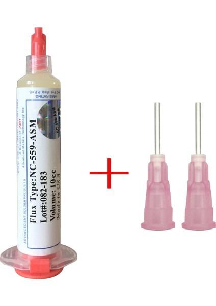 Yeşil Stil 2 Adet Grup Abd'de Üretilmiştir!ncasm Akı Pastası Kurşunsuz Lehim Pastası Lehim Akısı + Iğneler (Yurt Dışından)