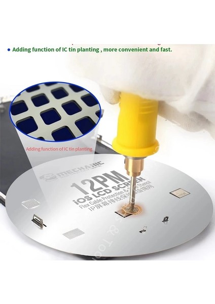 UFO6-A12 Tarzı Masterxu Mekanik Ufo Çelik Şablon LCD Ekran Flex Kablo Koruma iPhone Ro Max Ic Ploshing Onarım Pop-Up (Yurt Dışından) modelleri